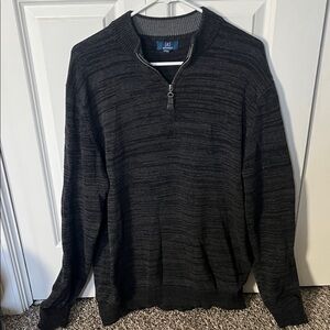 George Men's Charcoal Zip-Up Sweater